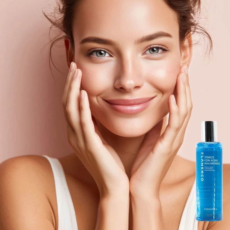 TONICO FACIAL HIDRATANTE CON ACIDO HIALURONICO BELLEZA LAU - 6