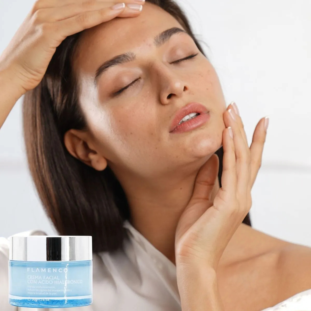 CREMA FACIAL HIDRATANTE CON ACIDO HIALURONICO BELLEZA LAU - 2