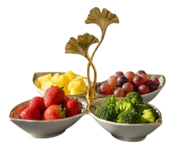 BANDEJA DECORATIVA SERVIR DISEÑO ORNAMENTAL HOGAR JHN - 3