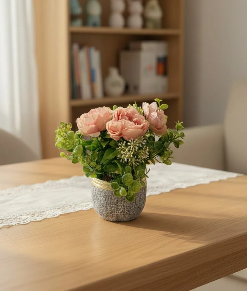 PLANTA ARTIFICIAL DECORATIVA BELLEZA FLORAL ADORNO JHN - 10