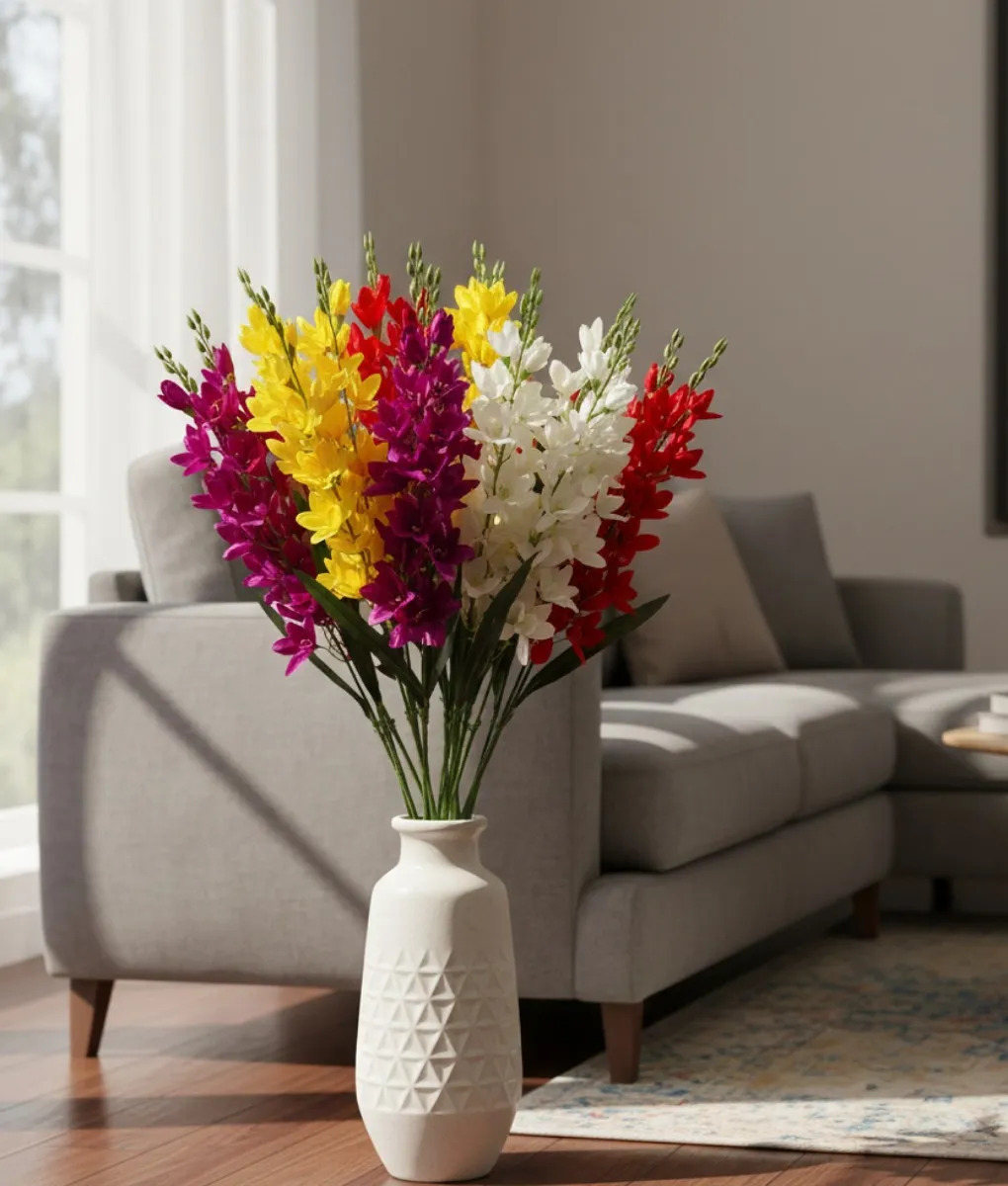 SET 2 RAMO DECORATIVO ARTIFICIAL ESPIGAS FLORALES ADORNO JHN - 8