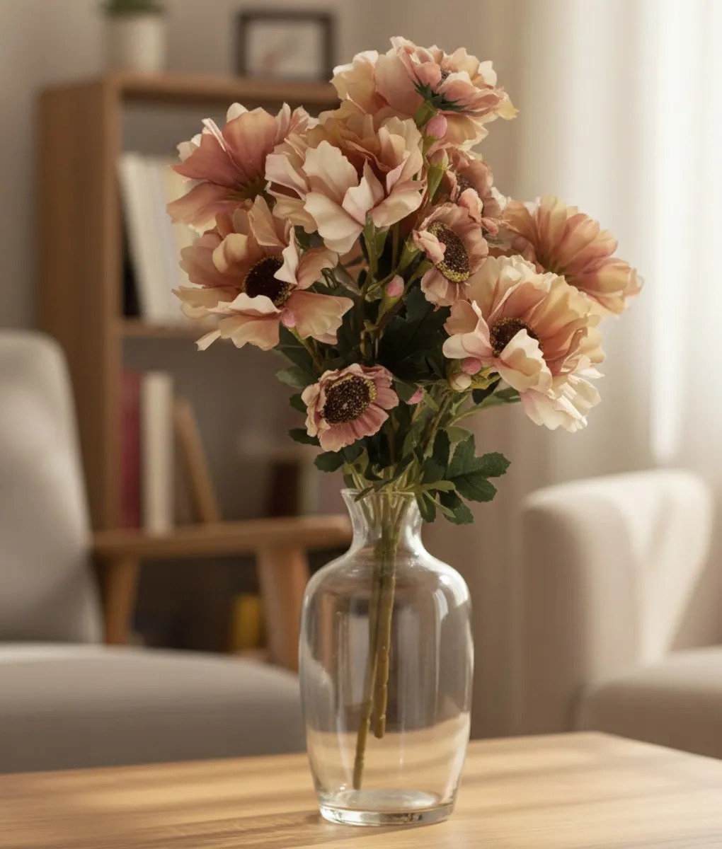 SET 2 RAMO DECORATIVO FLORES ARTIFICIALES BELLEZA ADORNO JHN - 8