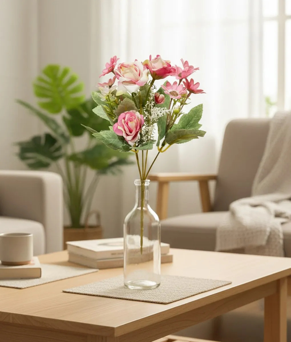 SET 4 RAMO FLORES ARTIFICIALES BELLEZA ADORNO DECORACION JHN - 7