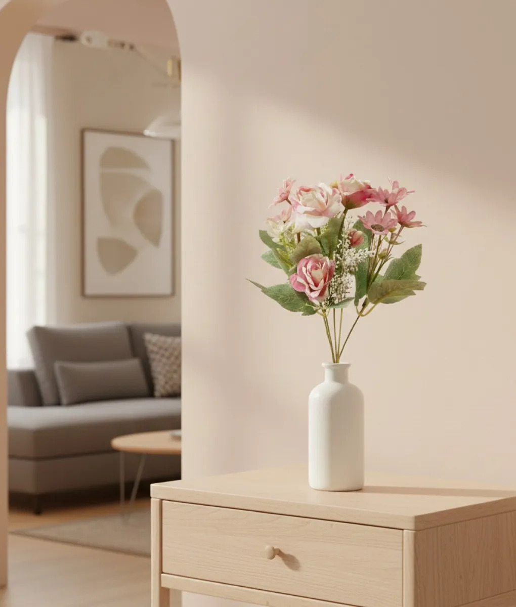 SET 4 RAMO FLORES ARTIFICIALES BELLEZA ADORNO DECORACION JHN - 10