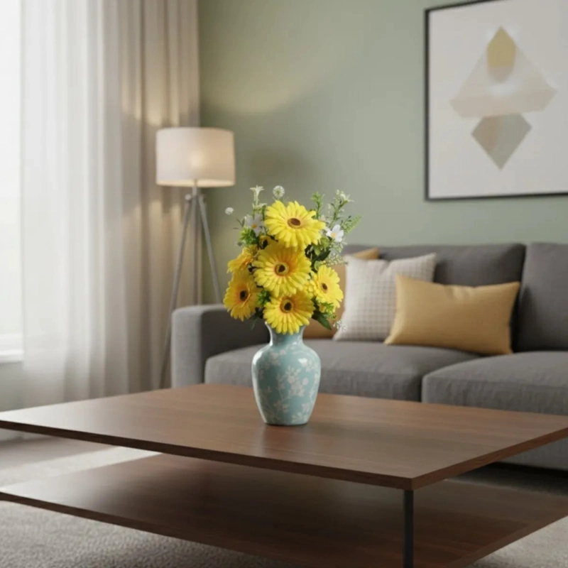 SET 2 ARREGLO ARTIFICIAL FLORAL REALISTA DECORACION JHN - 10