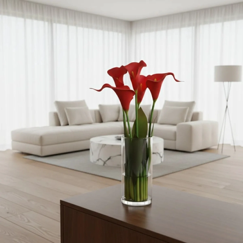 ARREGLO FLORAL ADORNO ARTIFICIAL CALAS DECORATIVAS HOGAR JHN - 7