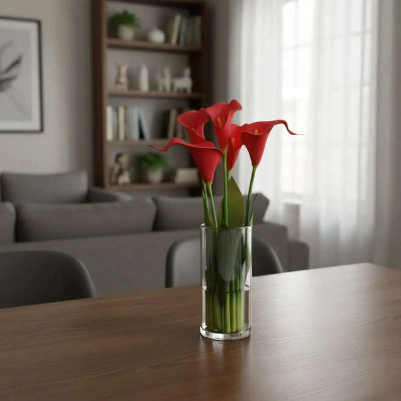 ARREGLO FLORAL ADORNO ARTIFICIAL CALAS DECORATIVAS HOGAR JHN - 10