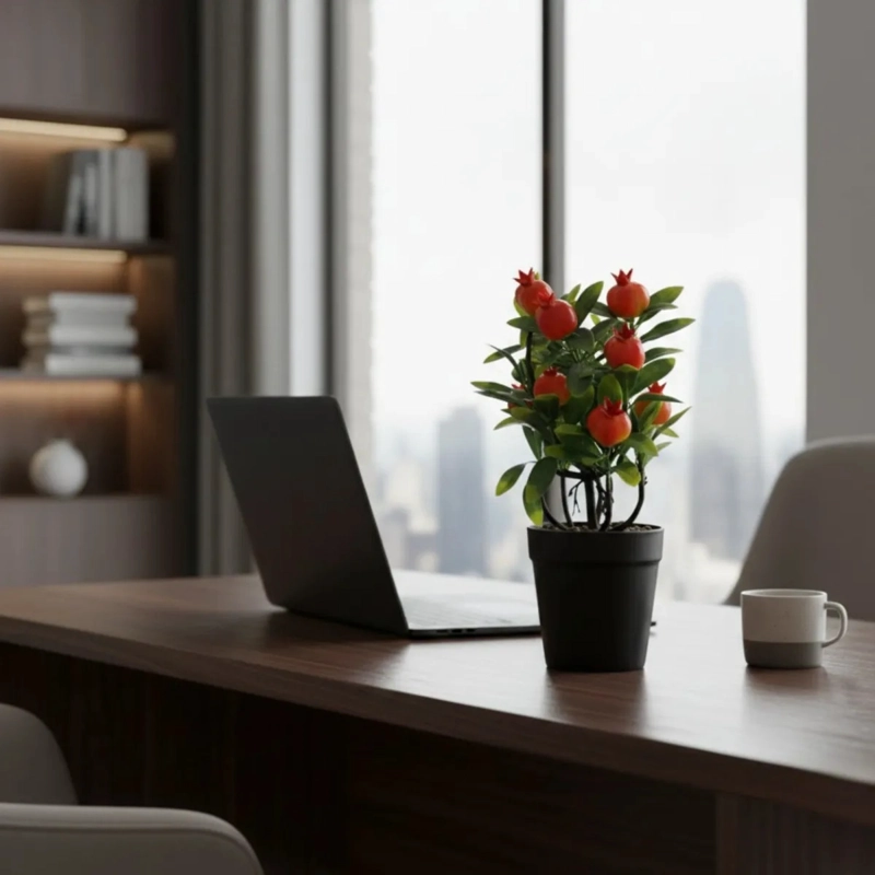 PLANTA ARTIFICIAL DISEÑO FRUTAL ESTILO ADORNO ORNAMENTAL JHN - 8