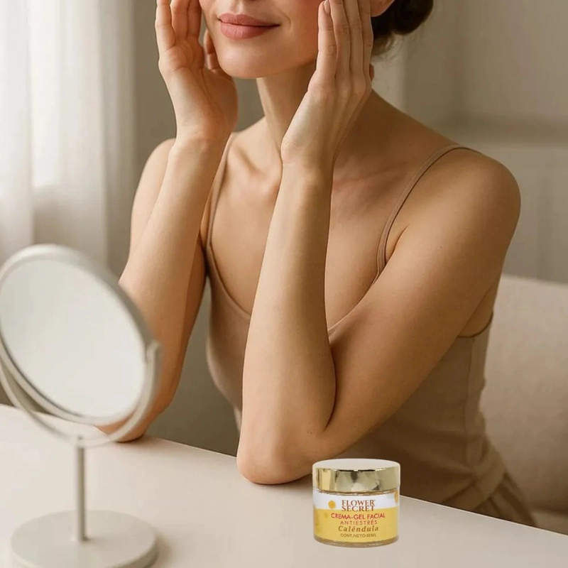 SET 2 CREMAS FACIAL DE GEL ANTIESTRES DE CALENDULA LAU - 1