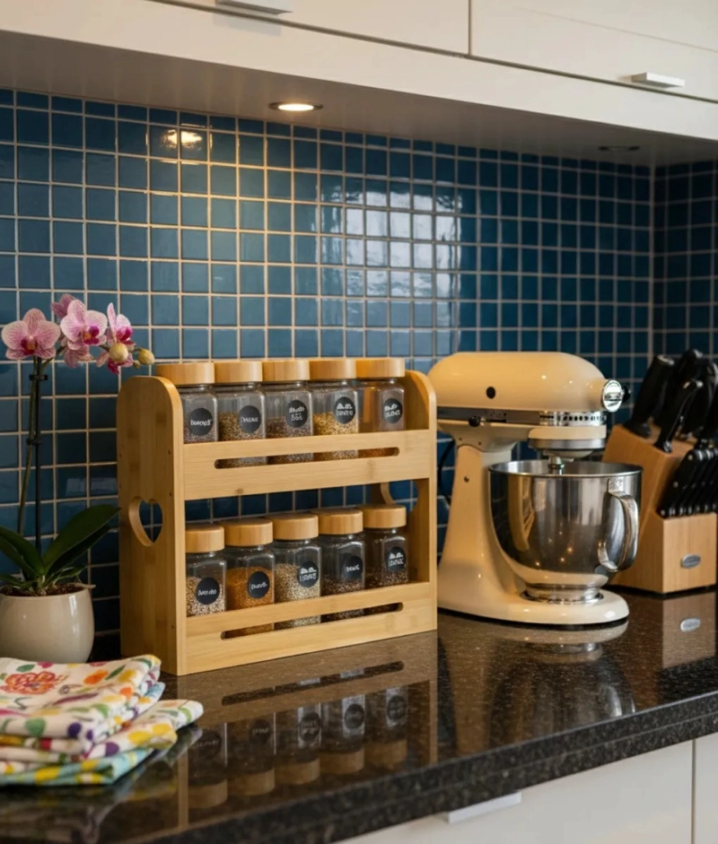 ESPECIERO ORGANIZADOR COCINA 2 NIVELES DISEÑO MODERNO JHN - 8