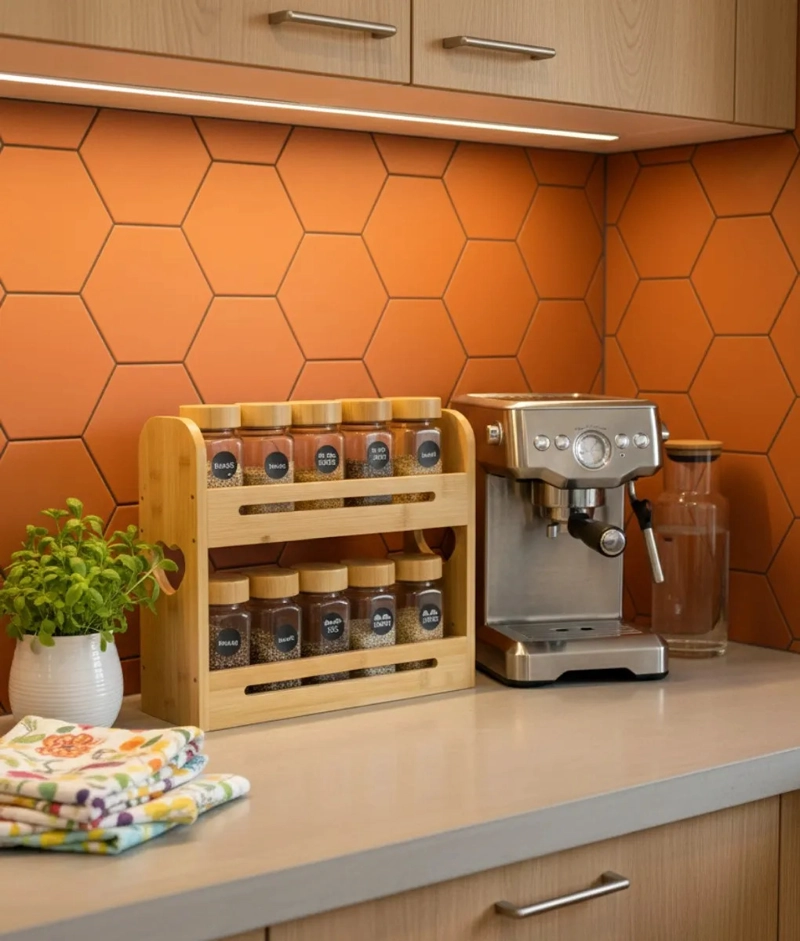 ESPECIERO ORGANIZADOR COCINA 2 NIVELES DISEÑO MODERNO JHN - 9
