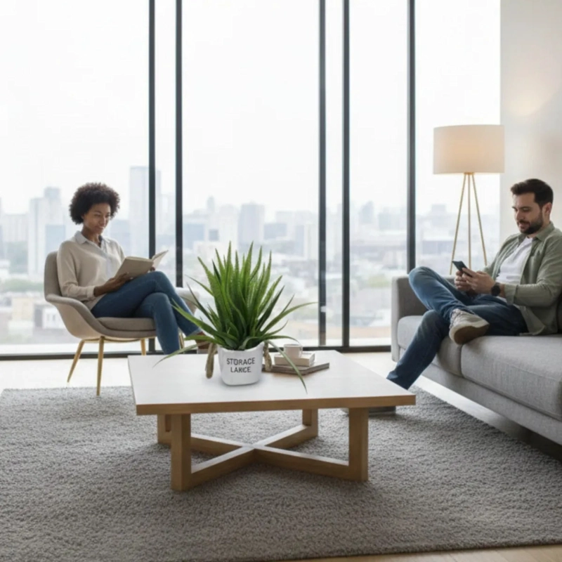 PLANTA ARTIFICIAL DECORATIVA FOLLAJE SILVESTRE REALISTA JHN - 5