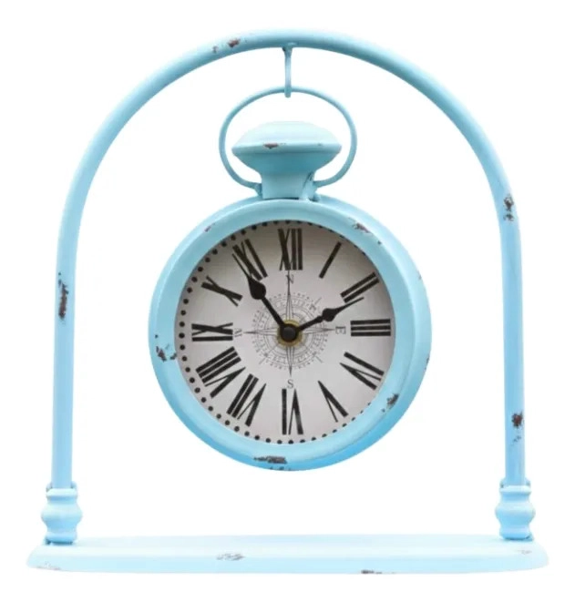 RELOJ DECORATIVO MESA VINTAGE SUSPENSION ESTILO ANTIGUO AJ - 1