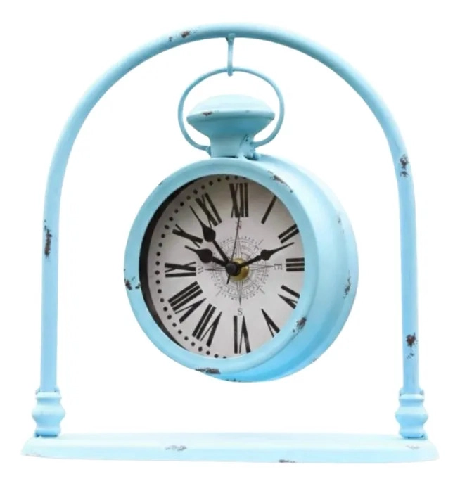 RELOJ DECORATIVO MESA VINTAGE SUSPENSION ESTILO ANTIGUO AJ - 2
