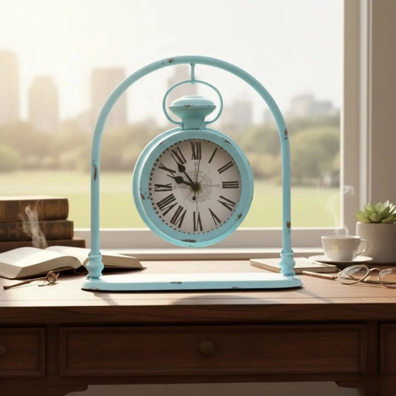 RELOJ DECORATIVO MESA VINTAGE SUSPENSION ESTILO ANTIGUO AJ - 7
