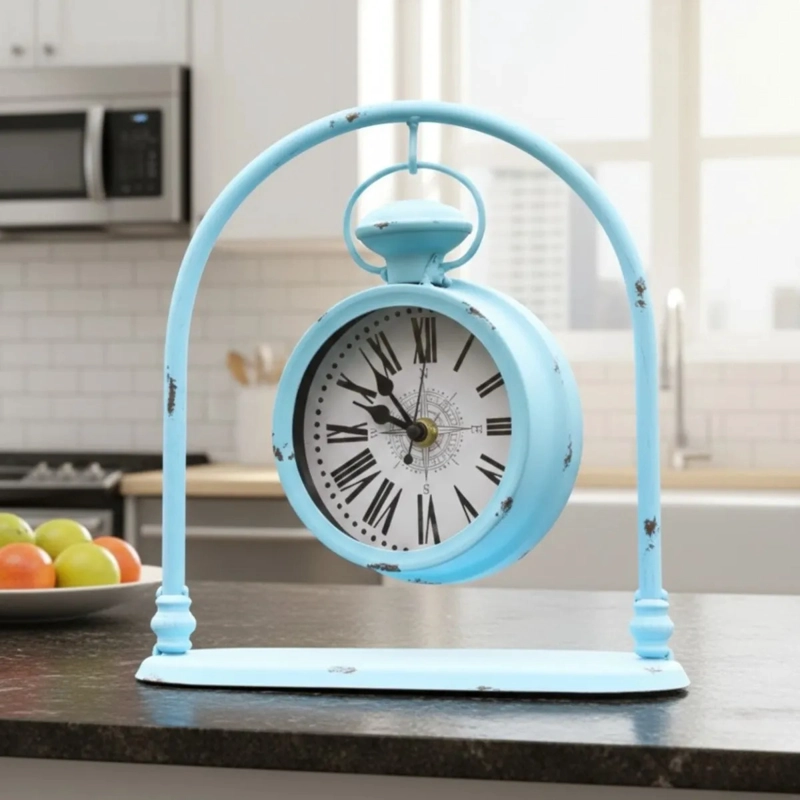RELOJ DECORATIVO MESA VINTAGE SUSPENSION ESTILO ANTIGUO AJ - 9