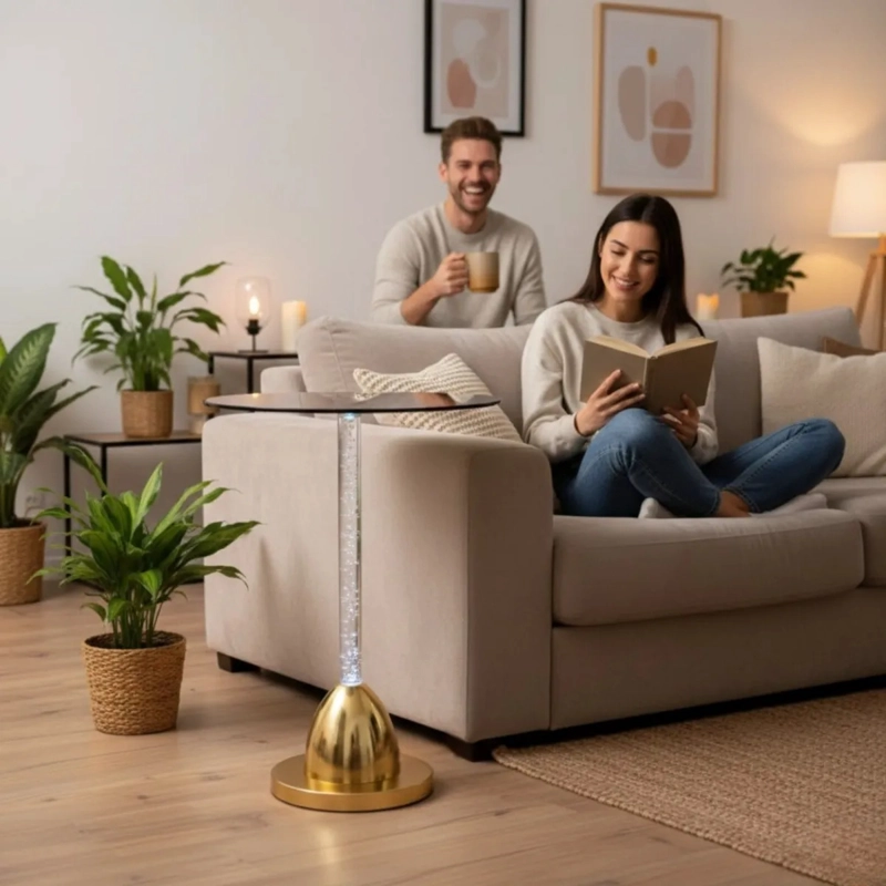 MESA DECORATIVA MODERNA MINIMALISTA DISEÑO BURBUJAS AJ - 5