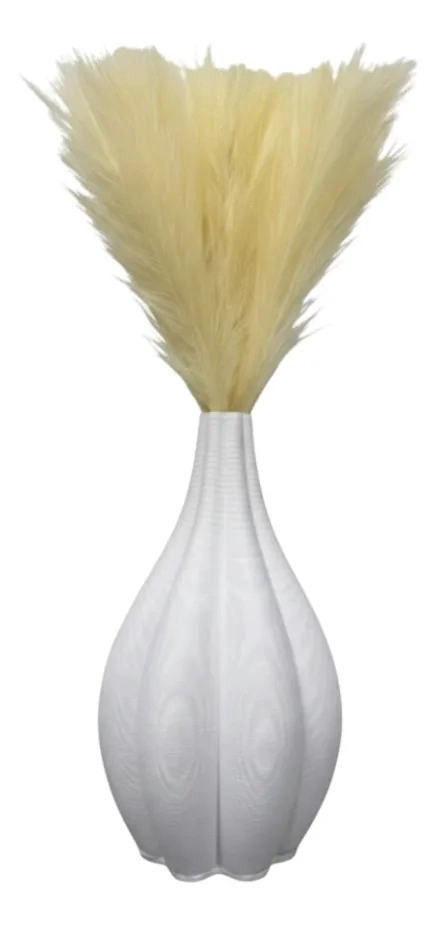FLORERO DECORATIVO ESTRIADO ESCULTORICO ESTILO MODERNO AJ - 2