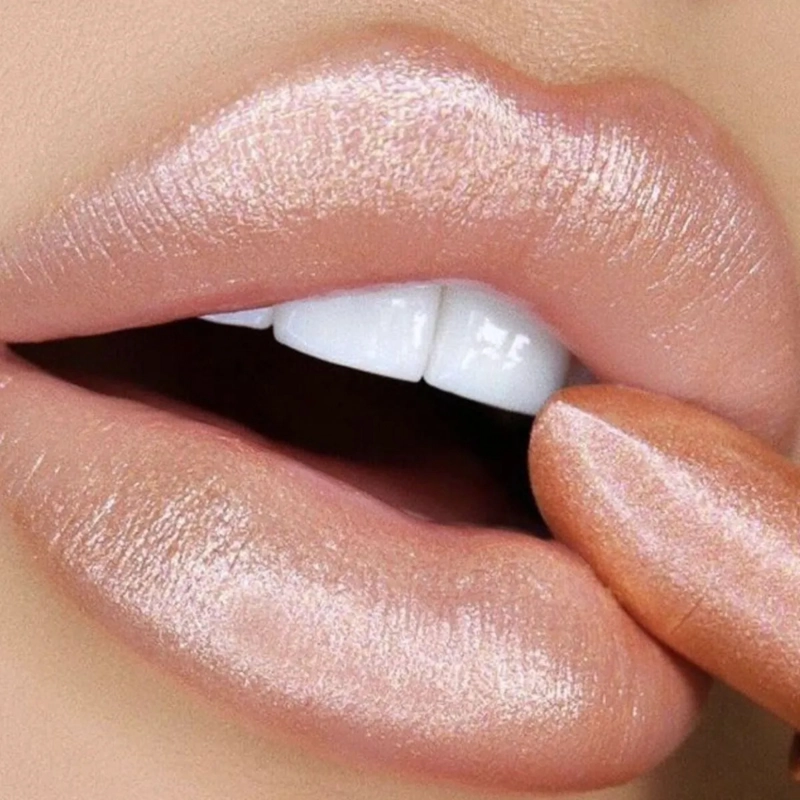 PAQ 24 LABIALES BARRA EFECTO METALIZADO DISEÑO CORAZON ALJ - 6