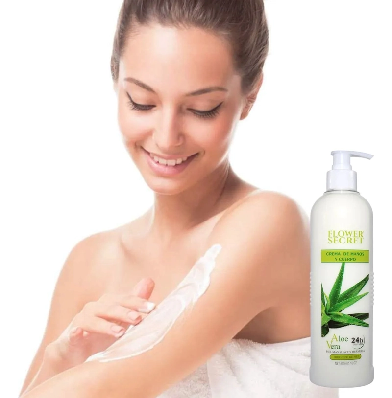 SET 2 CREMAS HIDRATANTE CUERPO ALOE VERA HIDRATACION 24H LAU - 5