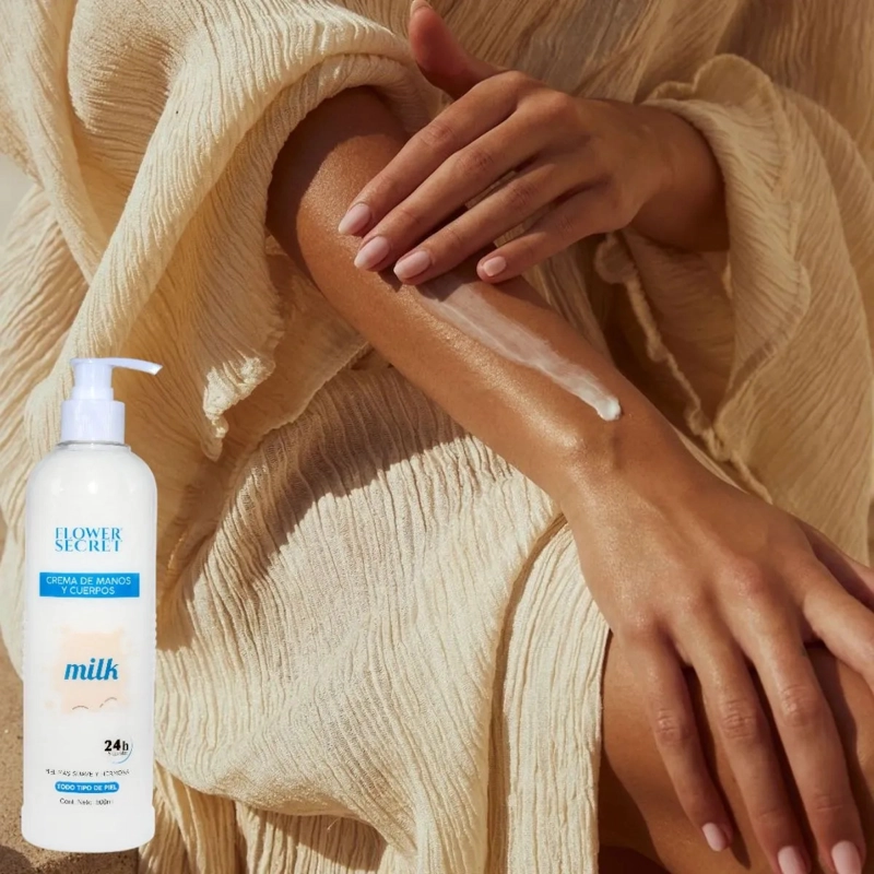 SET 2 CREMAS HIDRATANTE CUERPO Y MANOS MILK SUAVE AROMA LAU - 5