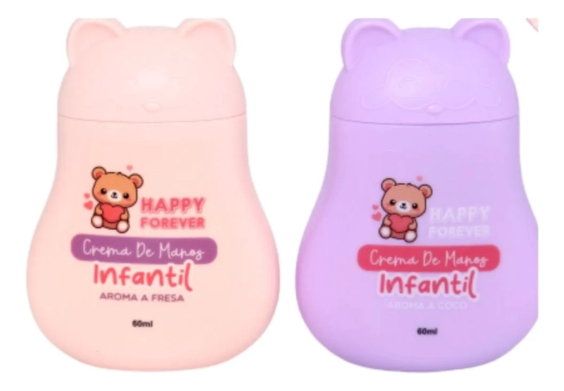SET 4 CREMAS DE MANOS INFANTIL FRAGANCIA COCO, FRESA LAU - 5