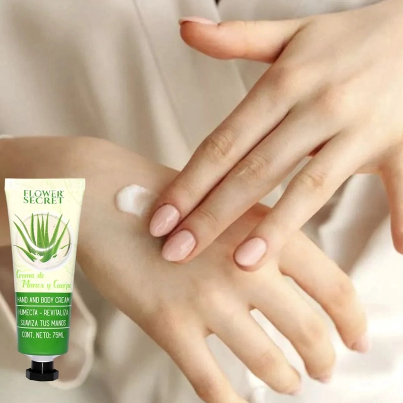 SET 6 CREMAS DE MANOS CORPORAL ALOE VERA HIDRATANTE LAU - 7