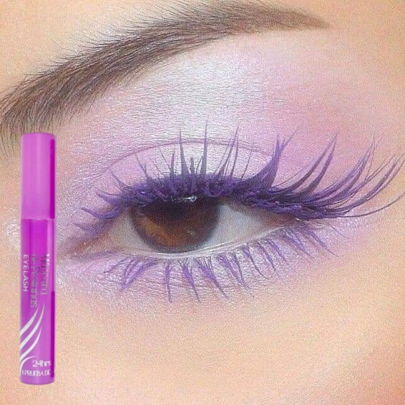 PAQ 24 MASCARAS PESTAÑAS MORADO PRUEBA AGUA VOLUMEN 24H ALJ - 2