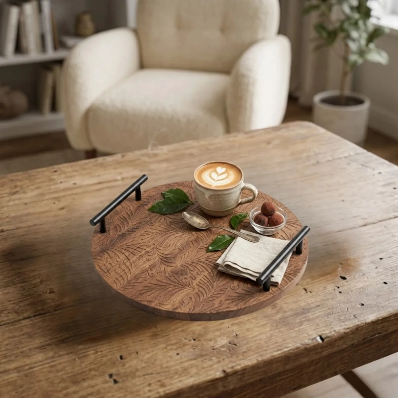 DUO BANDEJAS MESA DECORATIVAS PREMIUM DISEÑO MODERNO ALJ - 7