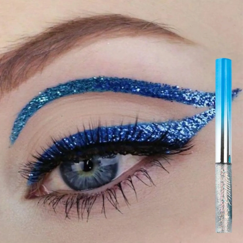 SET 3 DELINEADORES LIQUIDOS GLITTER PRUEBA AGUA FIJA ALJ - 3