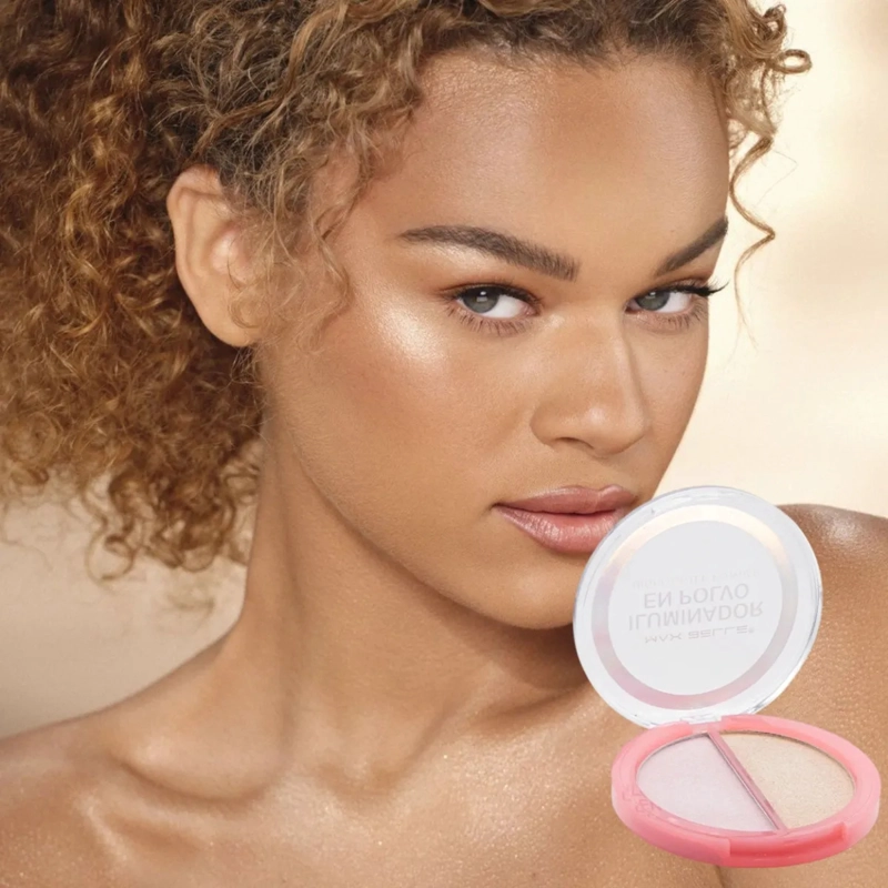 SET 2 ILUMINADORES FACIALES POLVO EFECTO SATINADO ALJ - 5
