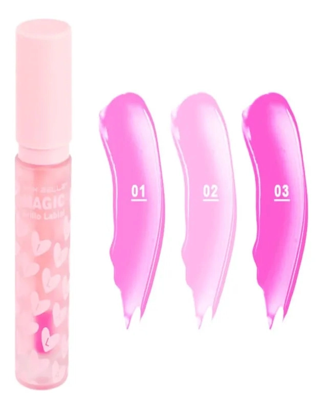 PACK 3 BRILLOS LABIAL MAGIC GLOSS HIDRATANTE MAQUILLAJE LAU - 3