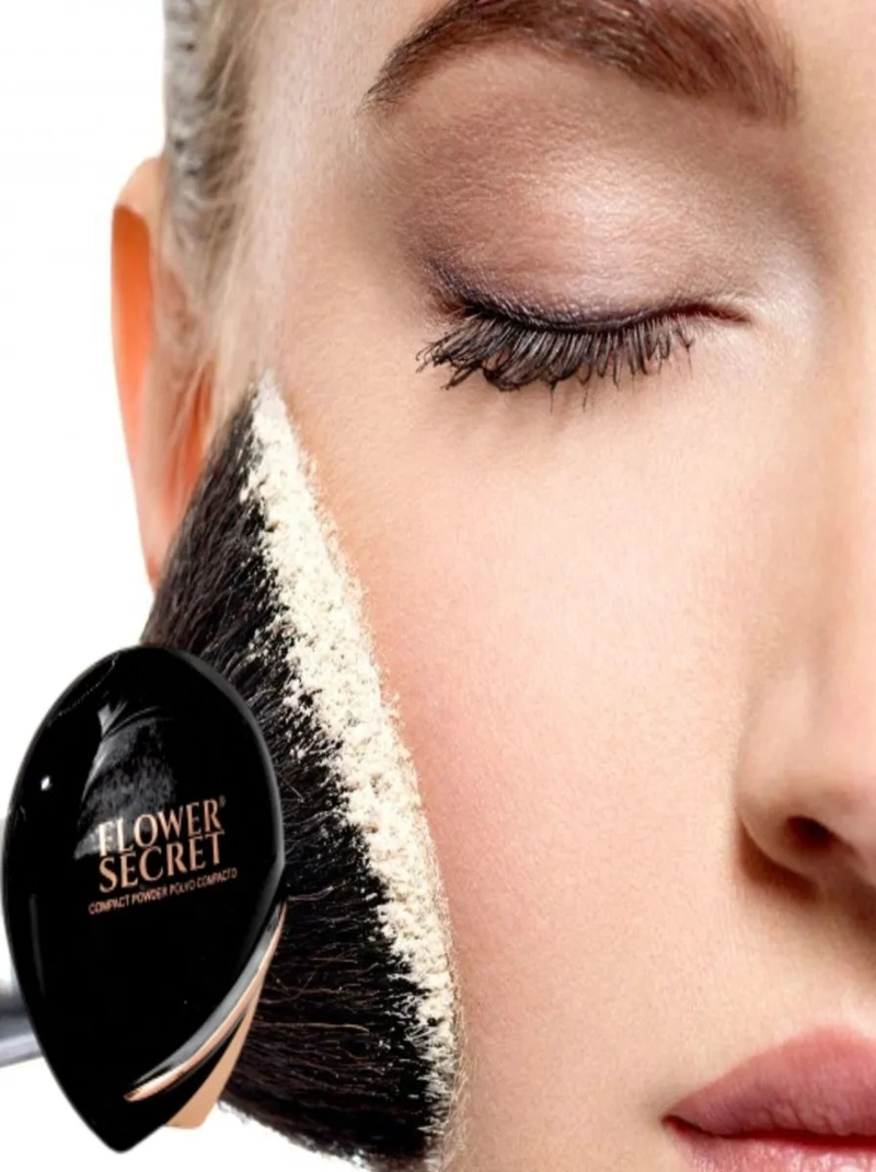 24 POLVOS COMPACTO SILK MATE CONTROL BRILLO MAQUILLAJE LAU - 10