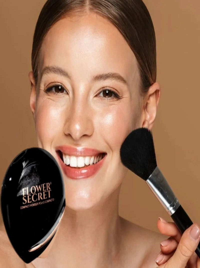 24 POLVOS COMPACTO SILK MATE CONTROL BRILLO MAQUILLAJE LAU - 8