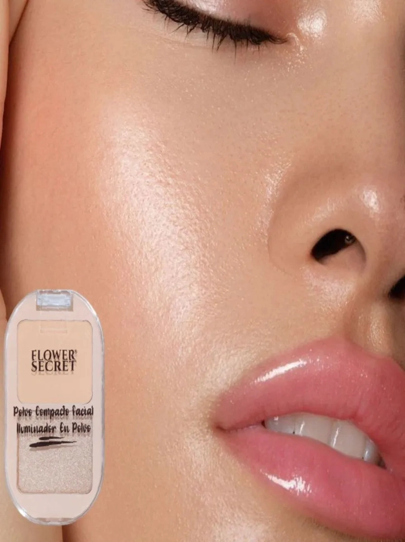 PACK 24 POLVOS COMPACTO FACIAL  + ILUMINADOR MAQUILLAJE LAU - 5