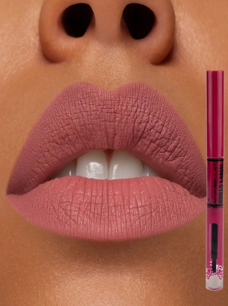 PACK 4 LABIAL MATE DUAL 2EN1 GLOSS BRILLANTE MAQUILLAJE LAU - 10