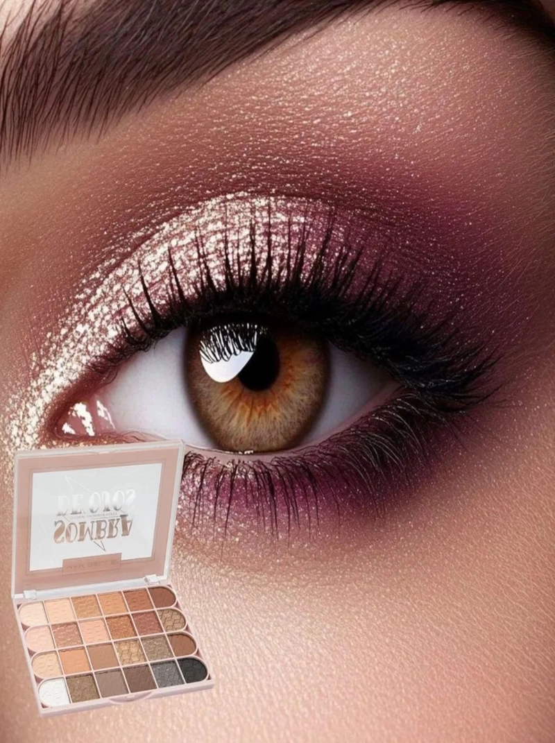 SOMBRA DE OJOS MATE SATINADO BRILLANTE MAQUILLAJE LAU - 9