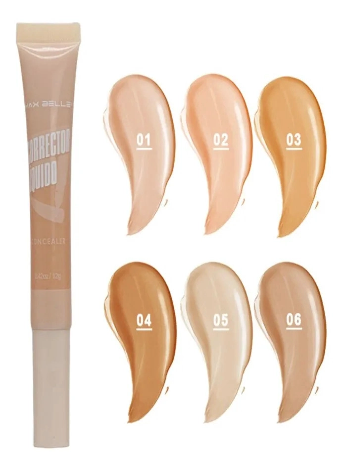 PACK 3 CORRECTOR LIQUIDO ALTA COBERTURA MAQUILLAJE LAU - 4
