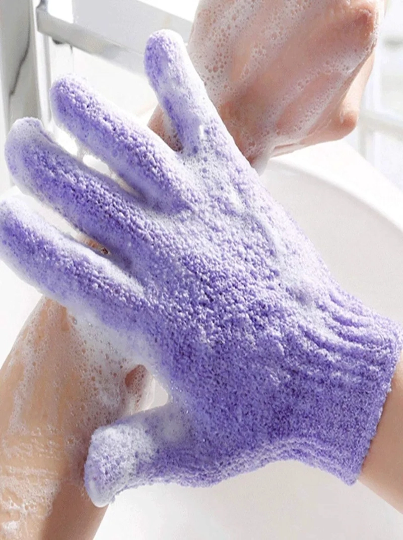 PACK ESPONJA GUANTE EXFOLIANTE CORPORAL PARA BAÑO LAU - 2