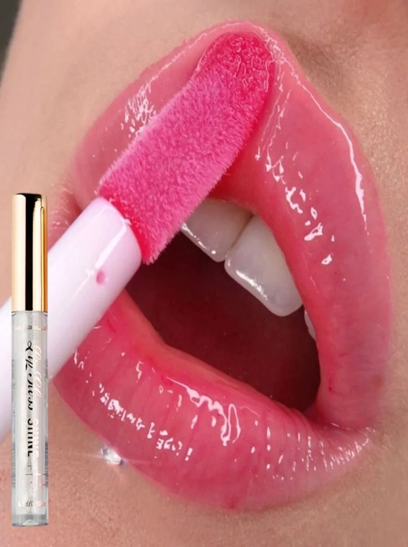 PACK 3 BRILLOS LABIALES SHINE GLOSS BRILLANTE MAQUILLAJE LAU - 1