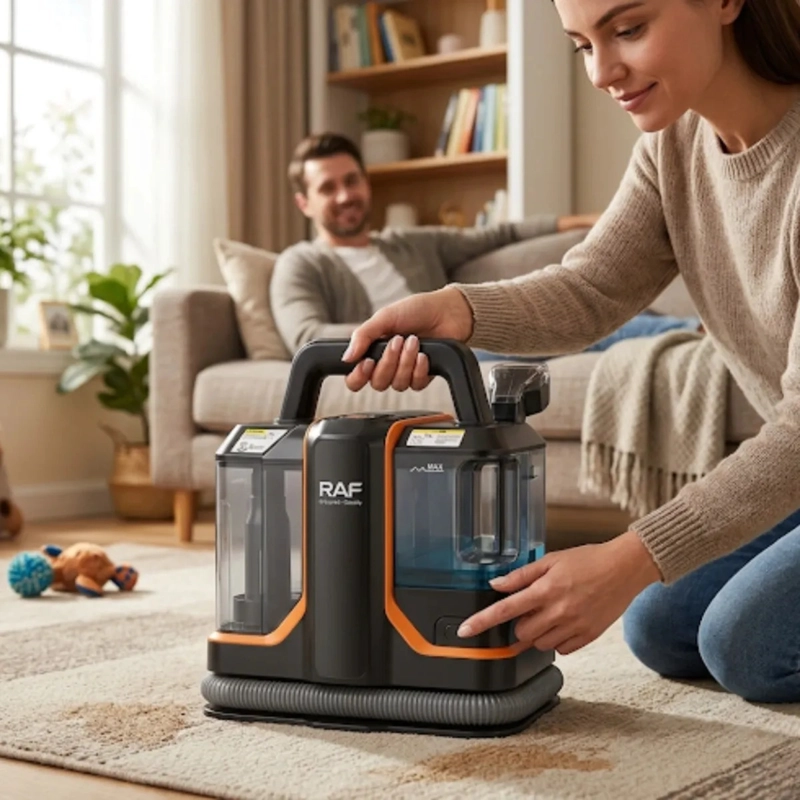ASPIRADORA LIMPIA TAPIZ PORTATIL AUTOS MUEBLES MULTIUSO ALJ - 5