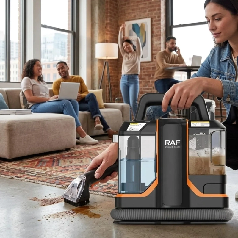 ASPIRADORA LIMPIA TAPIZ PORTATIL AUTOS MUEBLES MULTIUSO ALJ - 6