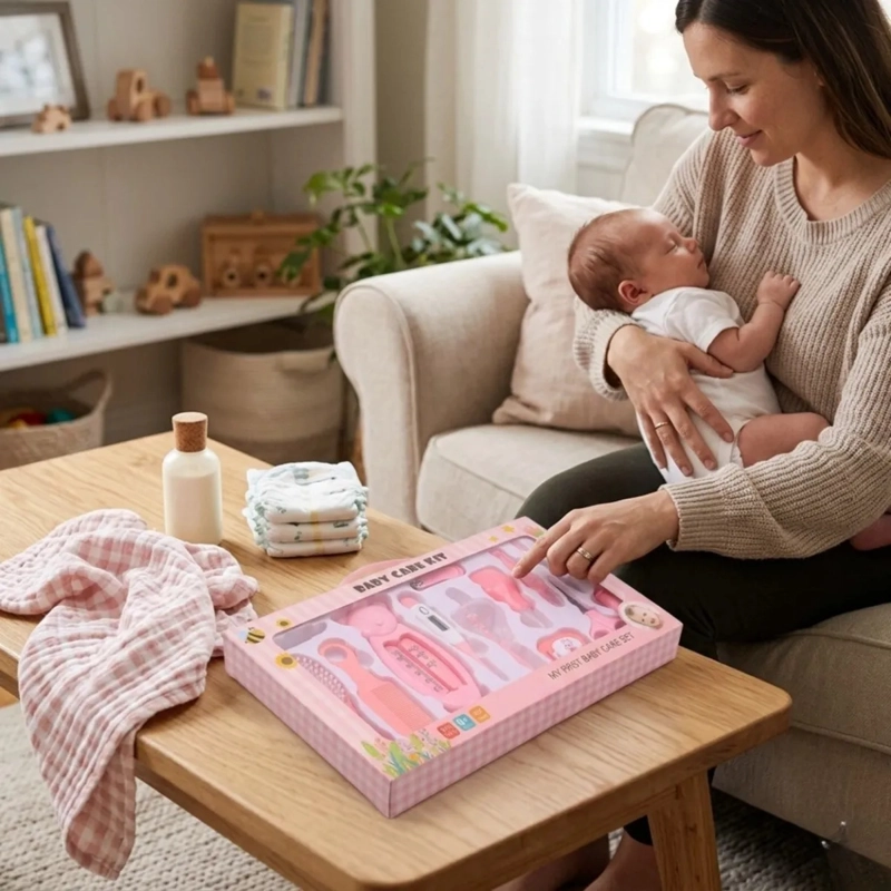 KIT HIGIENE BEBES CORTAUÑAS TERMOMETRO  ASPIRADOR NASAL ALJ - 3