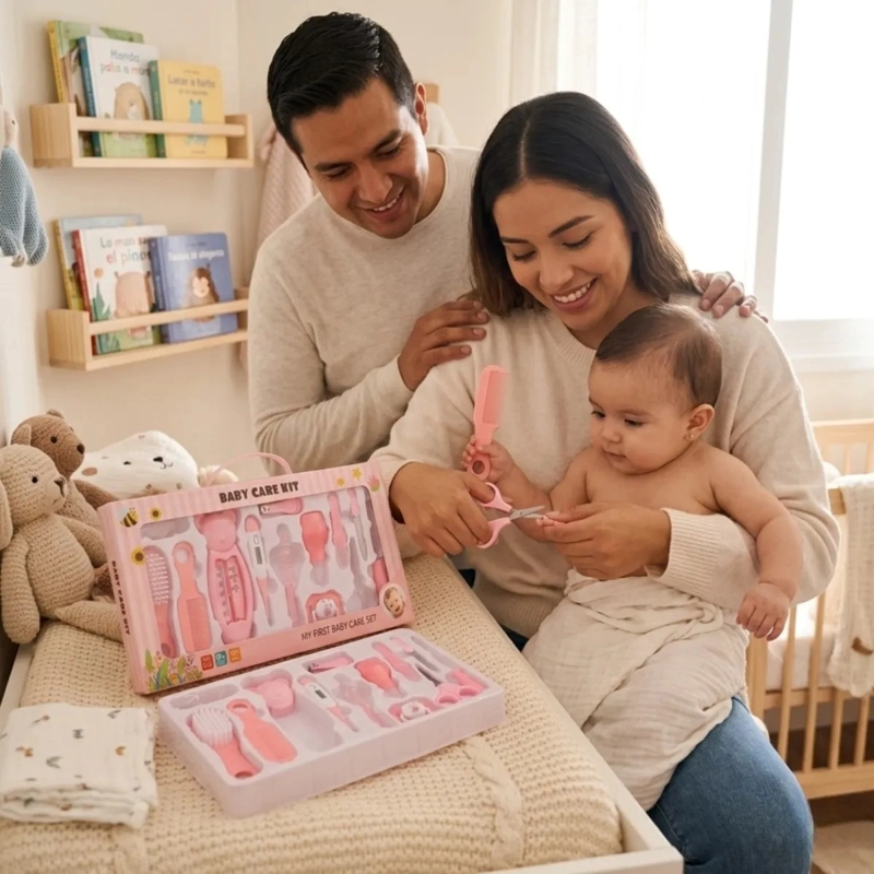 KIT HIGIENE BEBES CORTAUÑAS TERMOMETRO  ASPIRADOR NASAL ALJ - 6