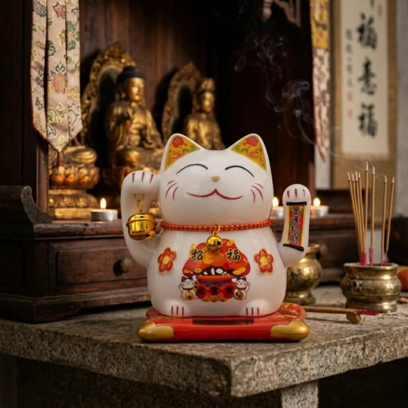 SET 4 GATOS SUERTE MANEKI NEKO PROSPERIDAD NEGOCIOS ALJ - 2