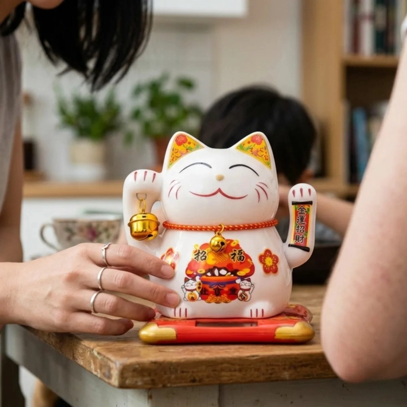 SET 4 GATOS SUERTE MANEKI NEKO PROSPERIDAD NEGOCIOS ALJ - 4