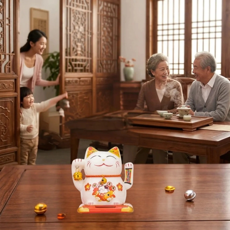 SET 4 GATOS SUERTE MANEKI NEKO PROSPERIDAD NEGOCIOS ALJ - 7