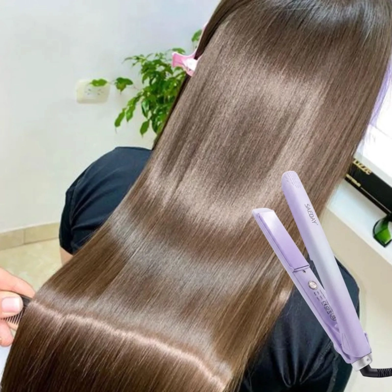 PLANCHA CABELLO PROFESIONAL ALISADORA CABLE GIRATORIO ALJ - 9