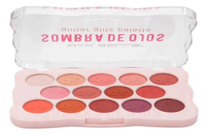 PALETA SOMBRAS OJOS PRO 14 TONOS ALTA PIGMENTACION ALJ - 1