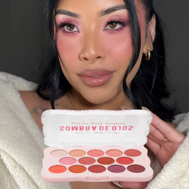 PALETA SOMBRAS OJOS PRO 14 TONOS ALTA PIGMENTACION ALJ - 3